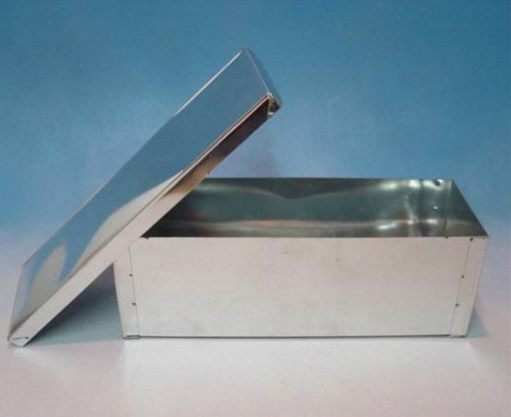 Forma Retangular Inox -Slice Cake - com tampa! 30x10x10 (Bolo, Pão, Torta…)