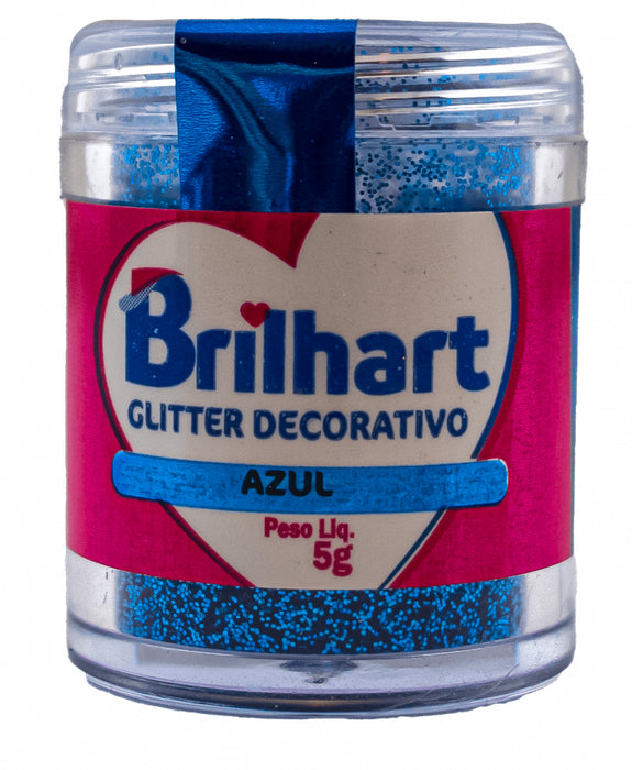 Glitter para Decoração Azul 5g Brilhart