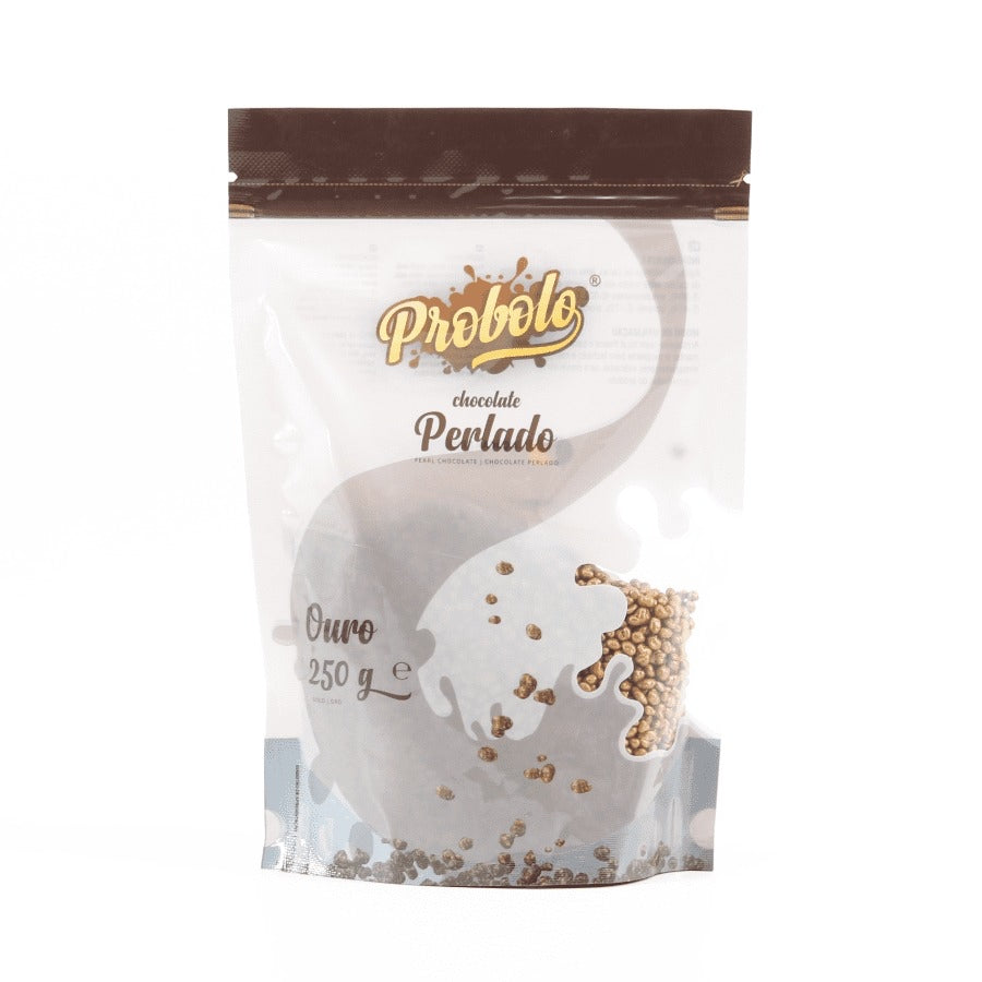 Chocolate Perlado Ouro 250g - PROBOLO
