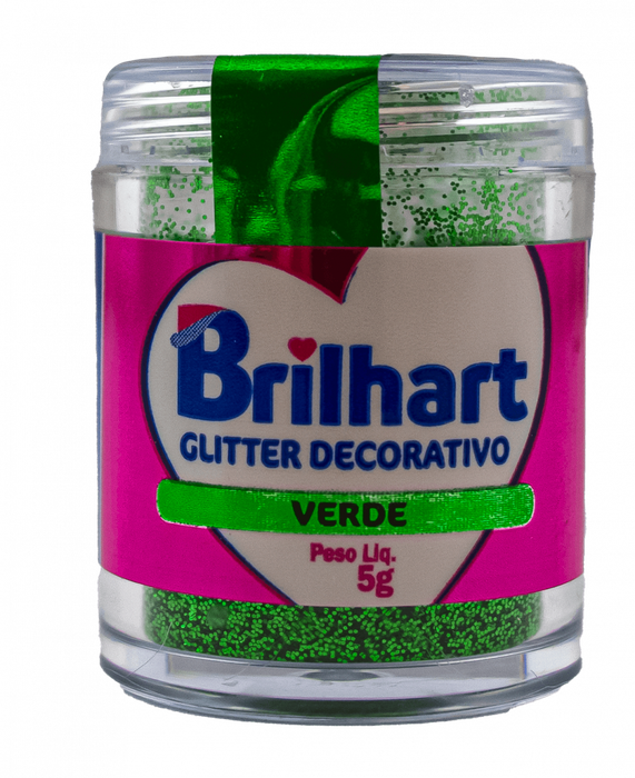 Glitter para Decoração Verde 5g - Brilhart