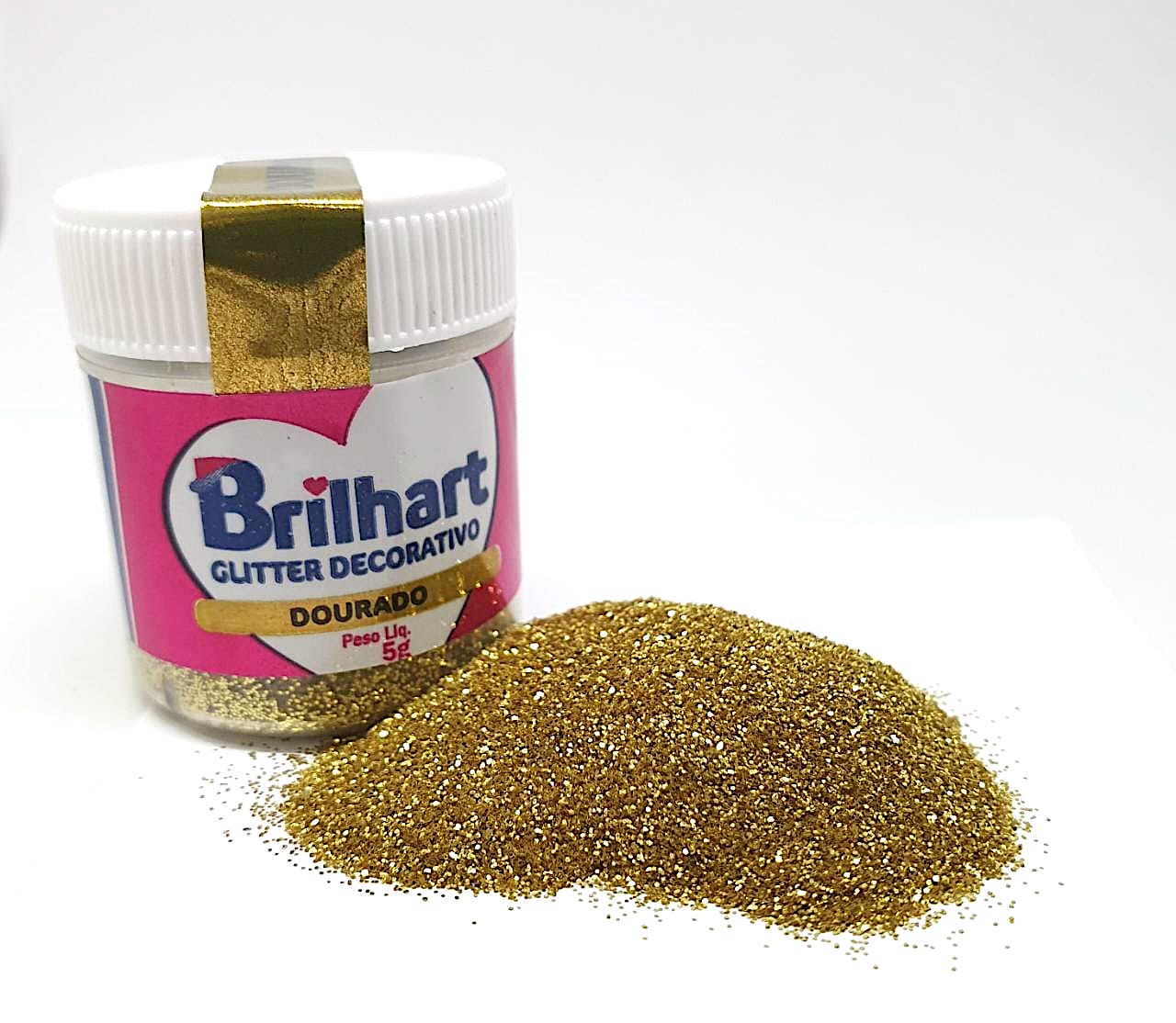 Glitter para Decoração Dourado 5g - Brilhart