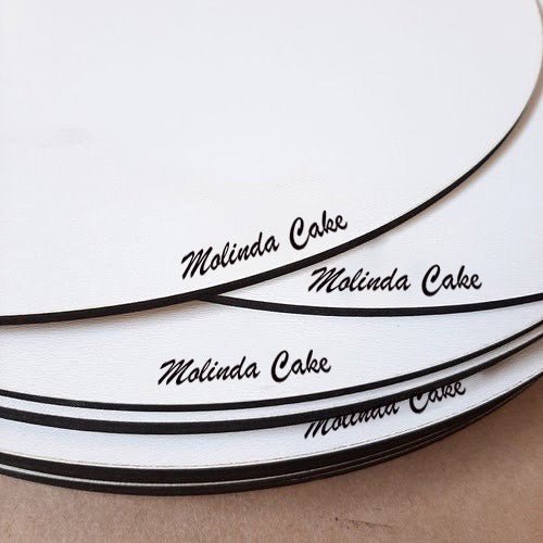 Cake Board Mdf - Rond 3mm Blanc - Personnalisé - Paquet de 10 unités –  Molinda Cake