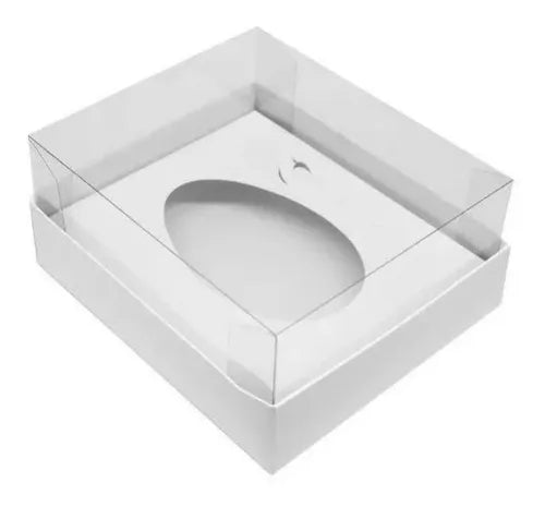 PRÉ-VENDA* Caixa branca para OVO de Colher 250/350G (5 UNIDADES)