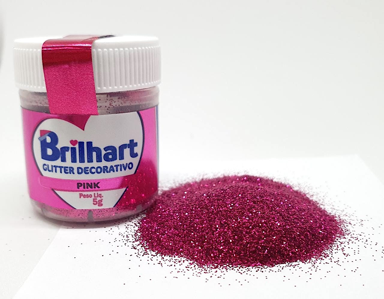 Glitter para decoração Pink 5g Brilhart