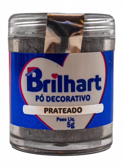 Pó para Decoração Prateado 5g - Brilhart