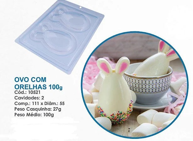 Forma BWB 10521 Ovo com orelha 100g - 3 partes