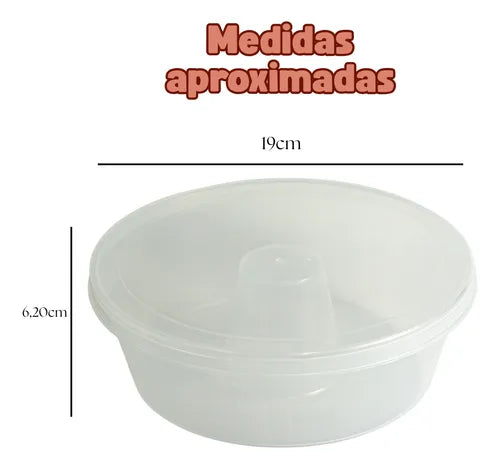 Forma Multiuso Redonda 1100ml 5 Unidades - BLUESTAR