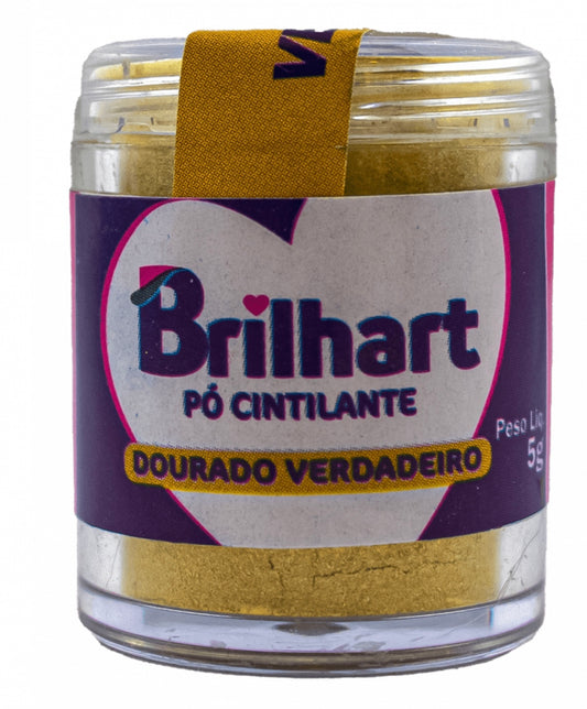 Pó para Decoração Dourado Verdadeiro 5g - Brilhart