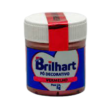 Pó para Decoração Vermelho 5g - Brilhart