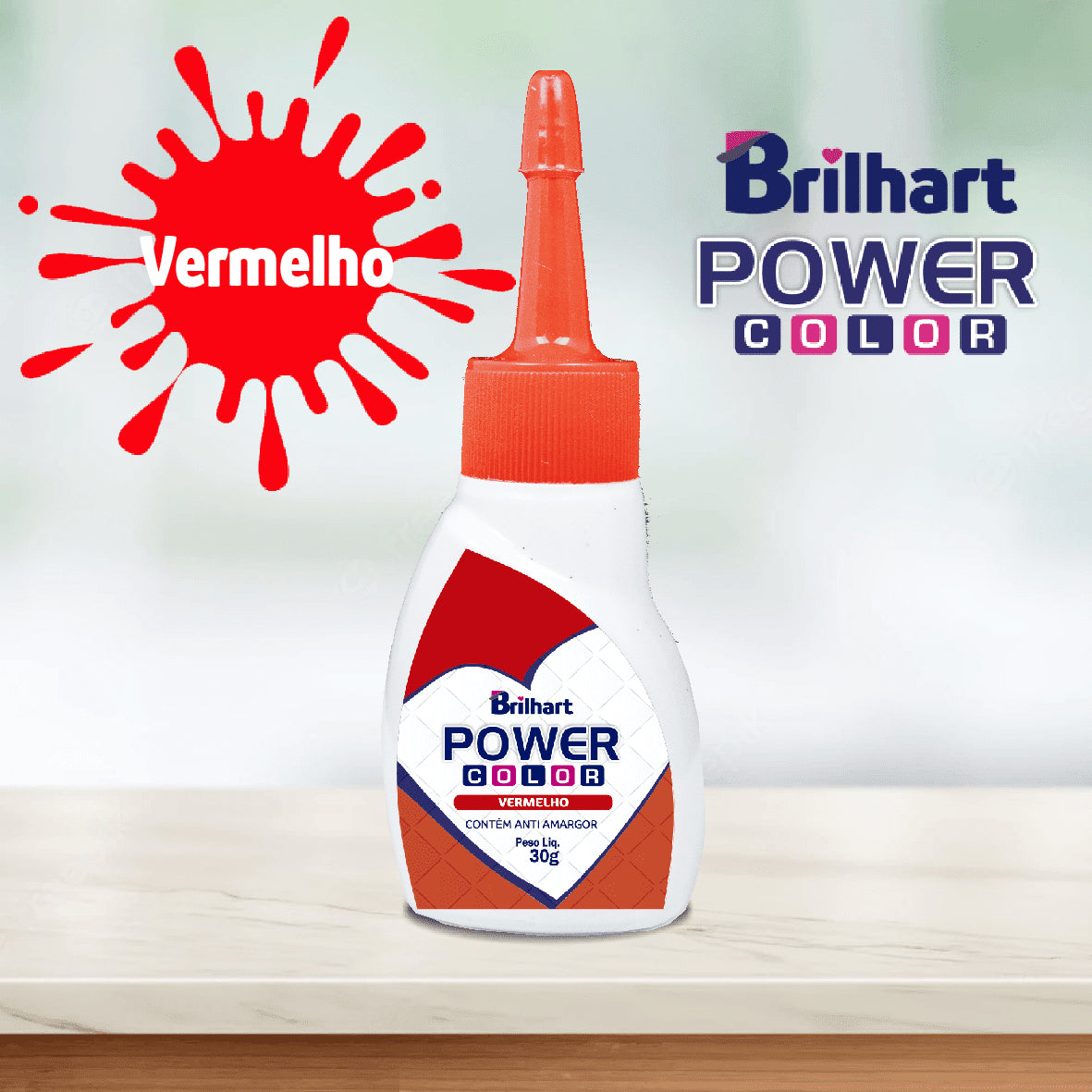 Corante em gel Universal Vermelho 30g Brilhart
