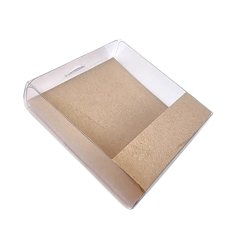 Embalagem em acetato + Slice Cake Kraft (Pack c/ 5 unid)