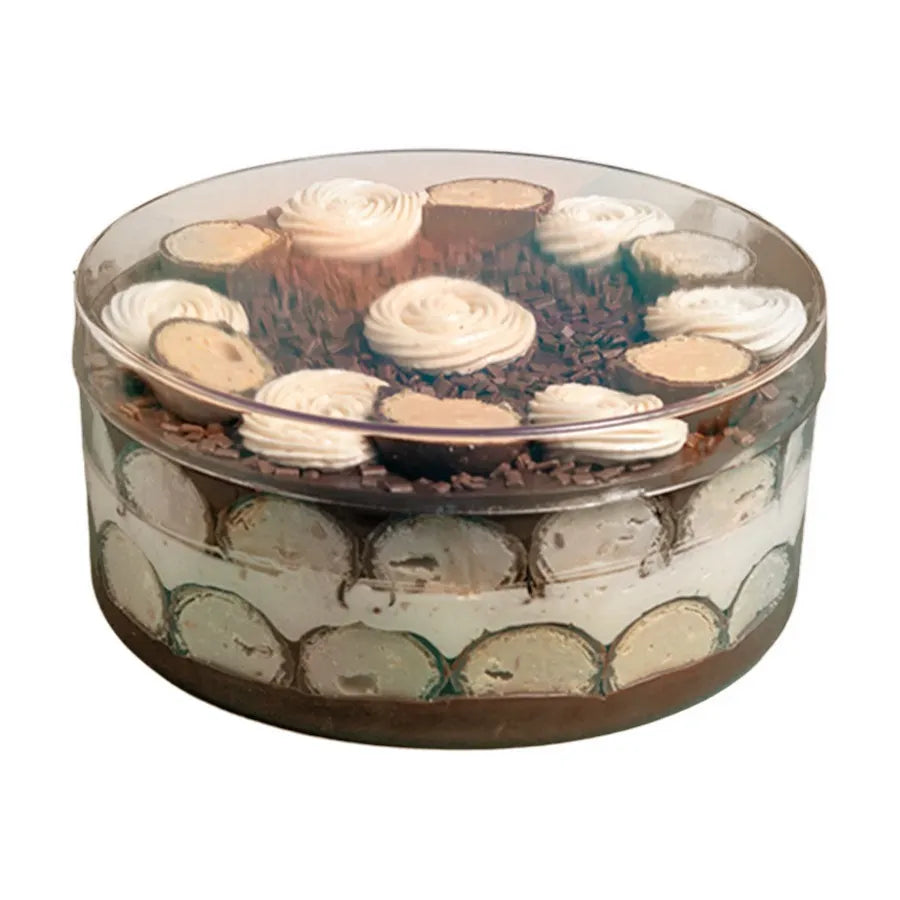 Cake Box Cristal Redonda c/ tampa 2L BLUESTAR