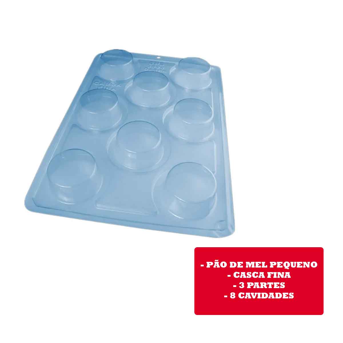 Forma com silicone Pão de Mel pequeno casca fina BWB 3698