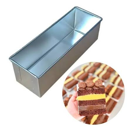 Forma Alumínio Retangular -Slice Cake - sem tampa! 30x10x10 (Bolo, Pão, Torta…) (ENVIOS A PARTIR 27/5)