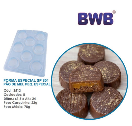 FORMA BWB (3 partes) SP 801 PÃO DE MEL PEQ. Cod. 3513