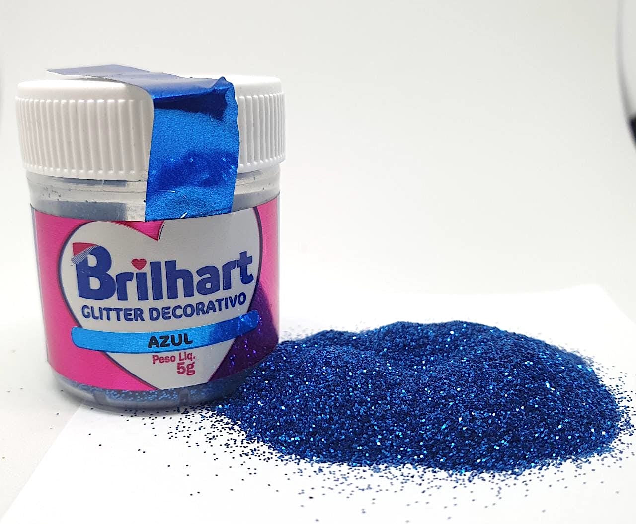 Glitter para Decoração Azul 5g Brilhart