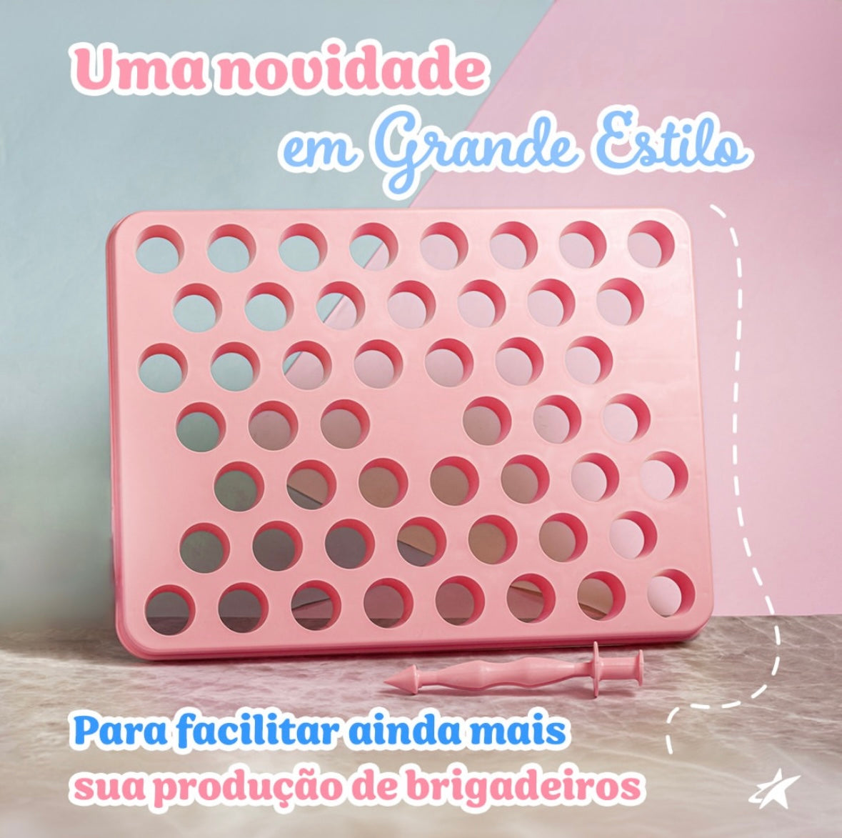Placa Porcionadora BlueStar - 50 docinhos - 18g