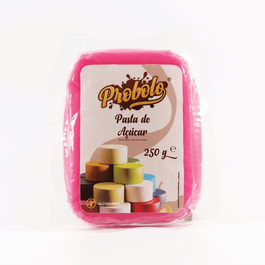 Pasta de Açúcar Rosa - 250g PROBOLO