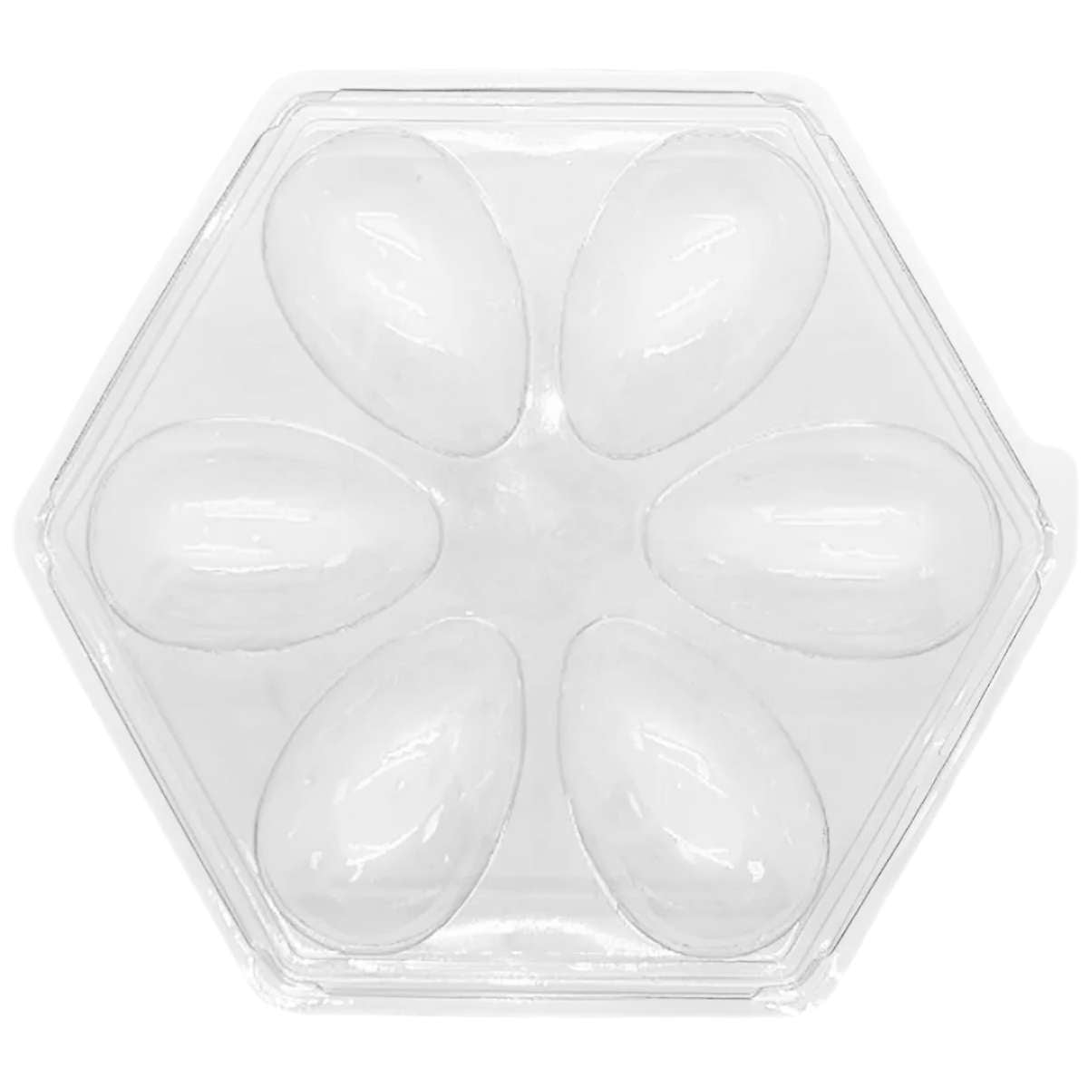 Bandeja 6 ovos de 50g Cristal - 5 unidades