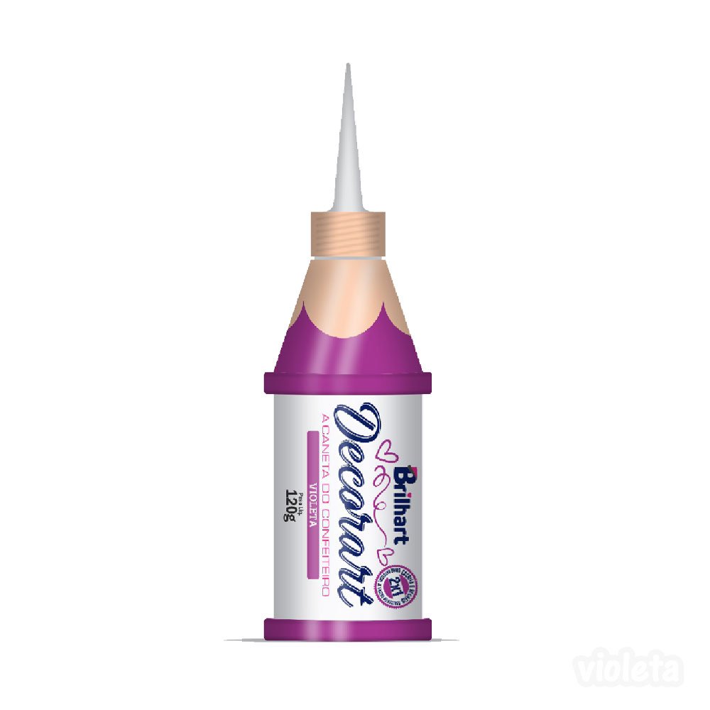 Caneta Decorart Roxo 120g Brilhart