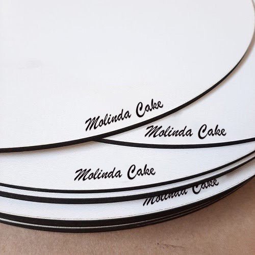 Cake Board Mdf - 6mm Redondo - Personalizado - Pack com 10 unidades - Molinda Cake