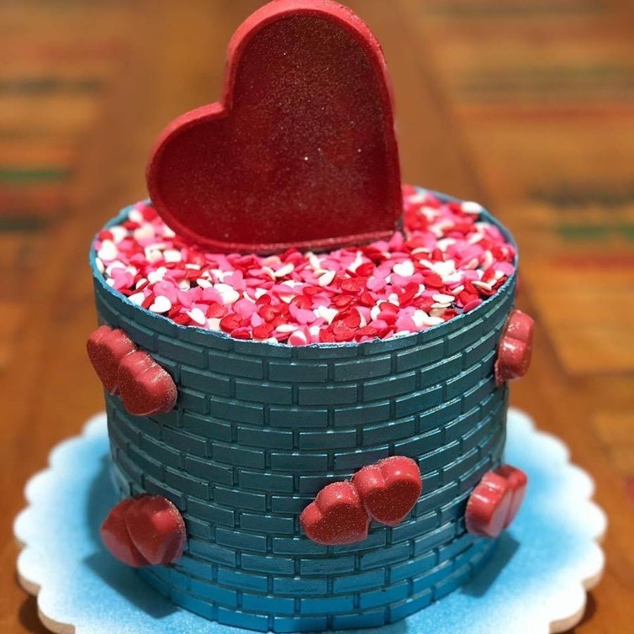 Forma Linha Simples – Acetato - Coração gemeos (135) - Molinda Cake