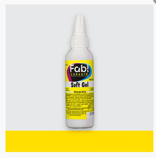 Corante Softgel Amarelo 25g - Molinda Cake