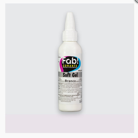 Corante Softgel Branco 25g - Molinda Cake